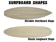 Load image into Gallery viewer, Tiki Soul Coastal Surfboard Decor Shape Chart
