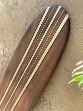 Load image into Gallery viewer, Peace Love &amp; Surf - Tiki Soul Coastal Surfboard Decor
