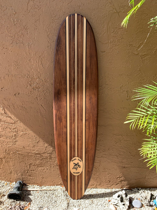 Peace Love & Surf - Tiki Soul Coastal Surfboard Decor