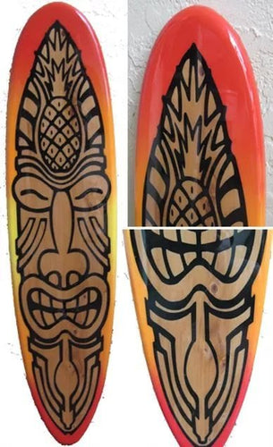 Pineapple Tiki Deck - Tiki Soul Coastal Surfboard Decor