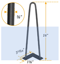 Load image into Gallery viewer, Surfboard shaped Table legs
