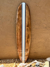 Load image into Gallery viewer, Rising Tides - Coastal Decor Personalized Surfboard Sign - Tiki Soul Coastal Surfboard Decor
