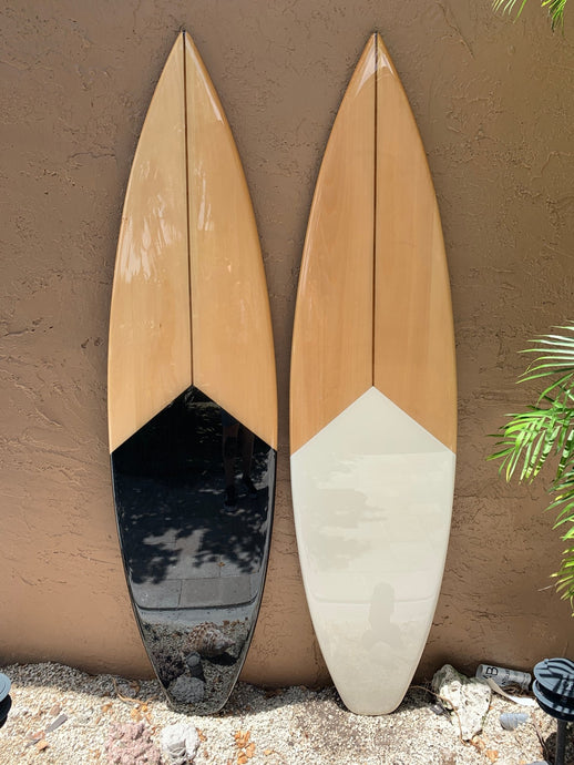Split Deck Coastal Beach House Decor - Tiki Soul Coastal Surfboard Decor