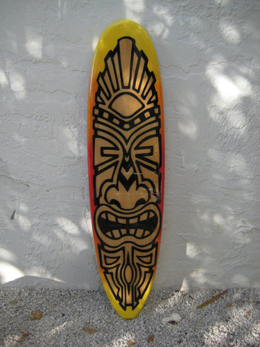 Sun God Tiki Deck - Tiki Soul Coastal Surfboard Decor