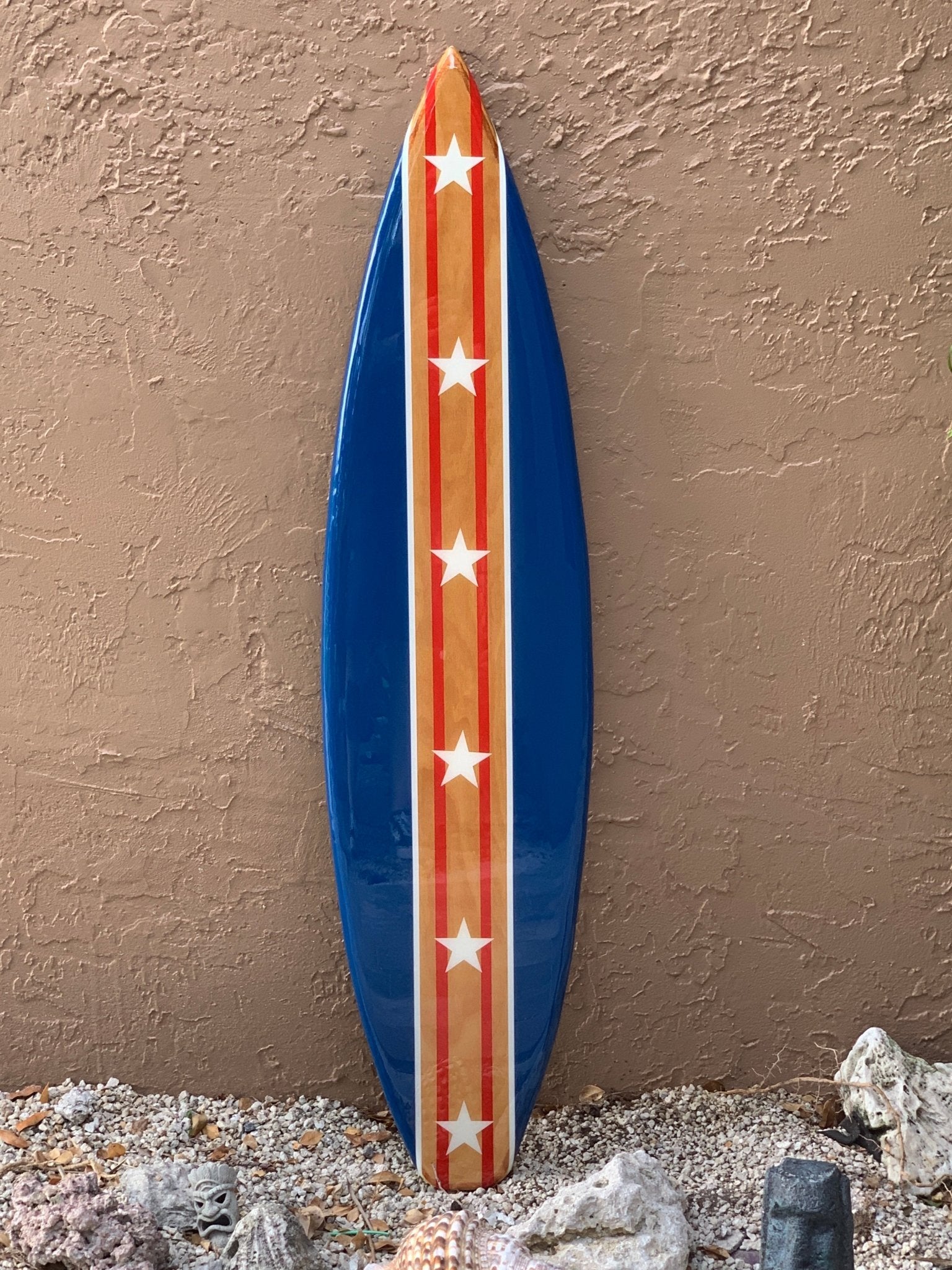 Surfin' USA Decorative Surfboard Wall Art American Flag