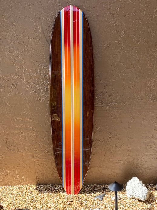Tequila Sunrise Decorative Surfboard Wall Art - Tiki Soul Coastal Surfboard Decor