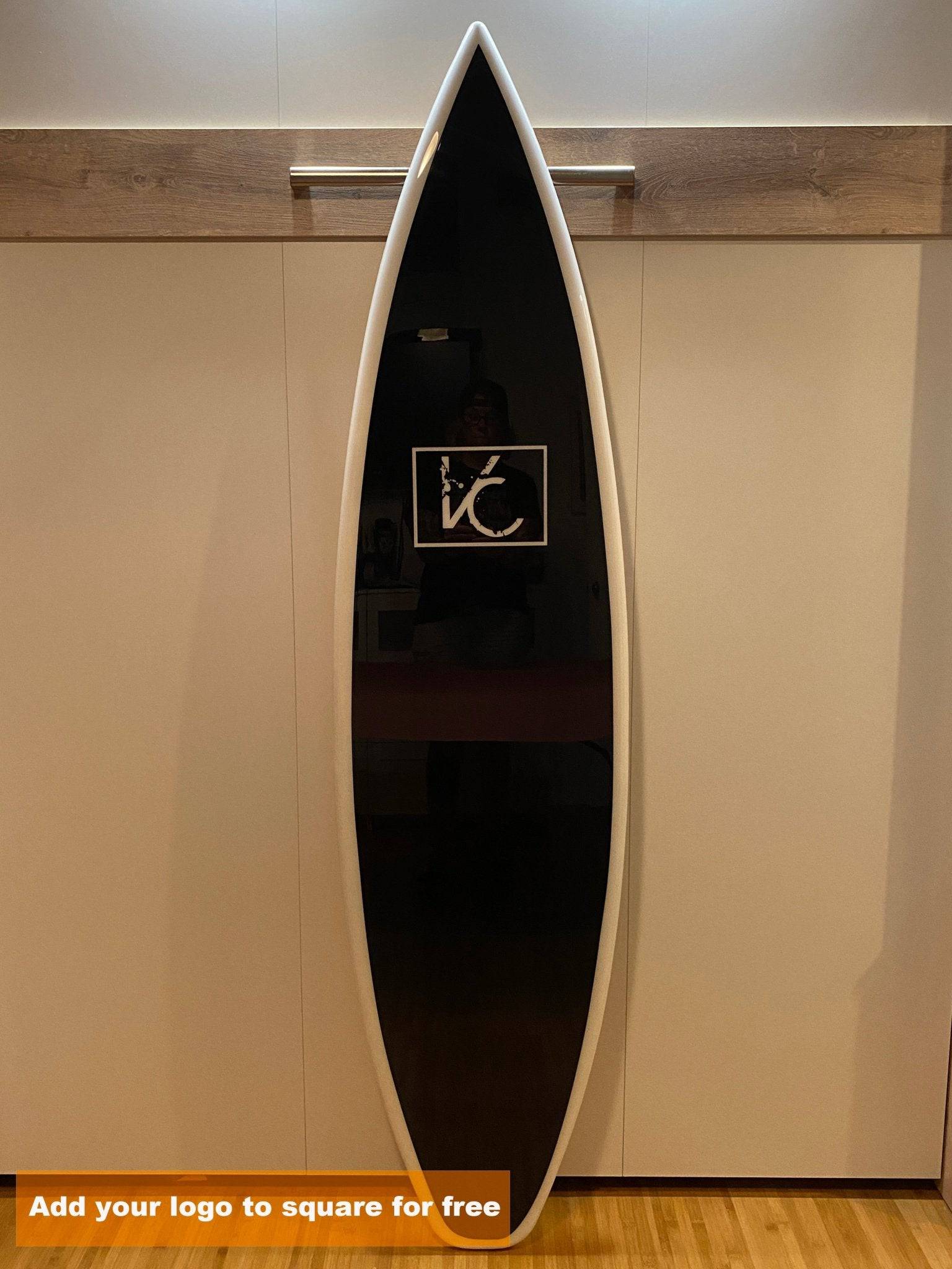 Chanel Inspired Surfboard - Coastal Style Decor by Tiki Soul