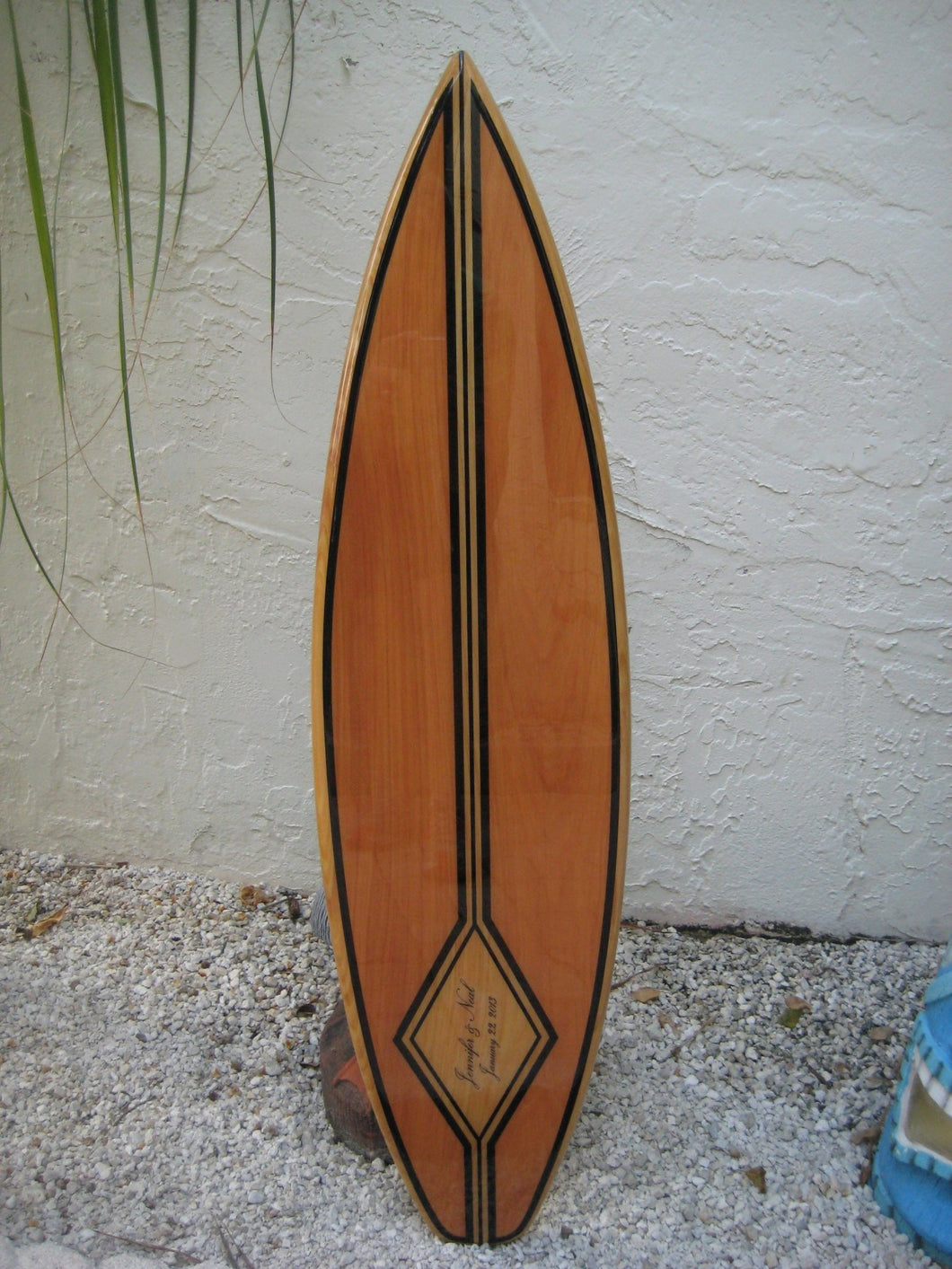 The Classic Autograph Guest Sign-In Book Alternative - Tiki Soul Coastal Surfboard Decor