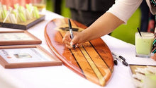 Load image into Gallery viewer, The Classic Autograph Guest Sign-In Book Alternative - Tiki Soul Coastal Surfboard Decor
