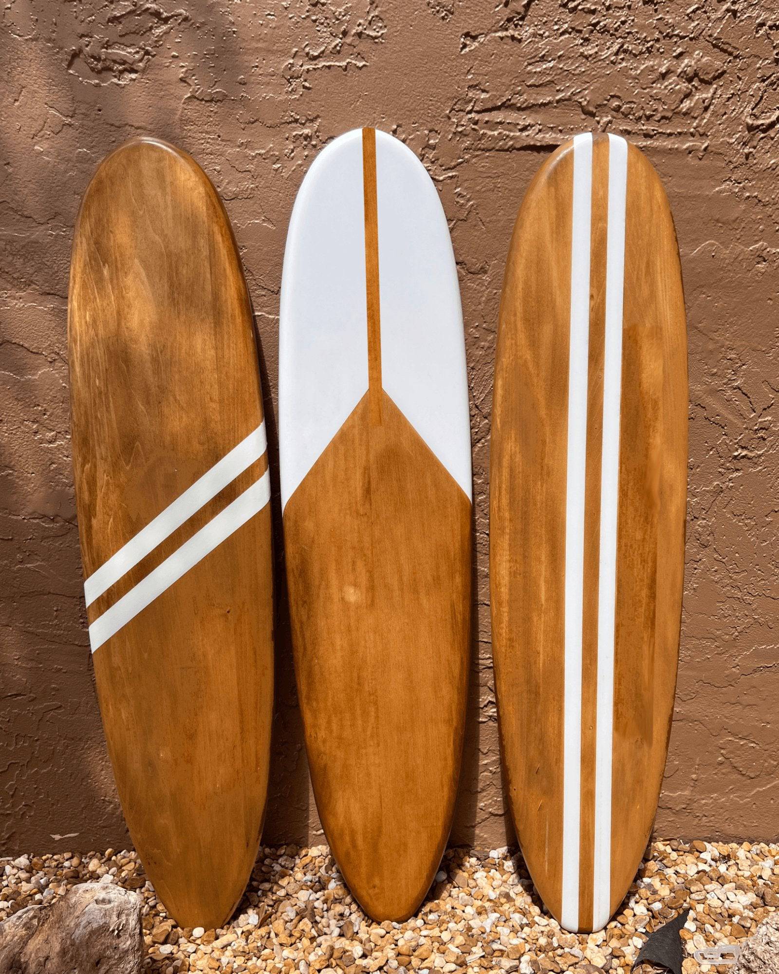 Wooden Surfboard Art Coastal Beach House Decor