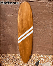 Load image into Gallery viewer, wooden surfboard wall art
