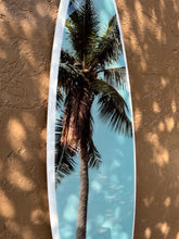 Load image into Gallery viewer, Under the Palms - Photo Series Surfboard - Tiki Soul Coastal Surfboard Decor
