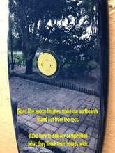 Load image into Gallery viewer, Under the Palms - Photo Series Surfboard - Tiki Soul Coastal Surfboard Decor
