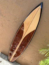 Load image into Gallery viewer, Vintage Vibes Surfboard Coffee Table - Tiki Soul Coastal Surfboard Decor
